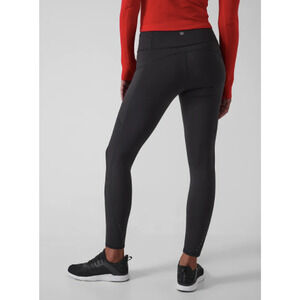 Athleta XS black Rainier Tight legging pant outdoor run walk mountain hike warm